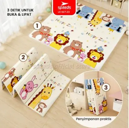 SPEEDS Karpet Playmat Lipat Matras Bayi Bermain 115x180cm 9mm 027-26