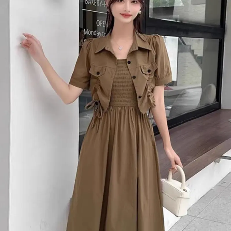 Oneset 2in1 Blazer crop dan dres setali 2356 / 2369 8