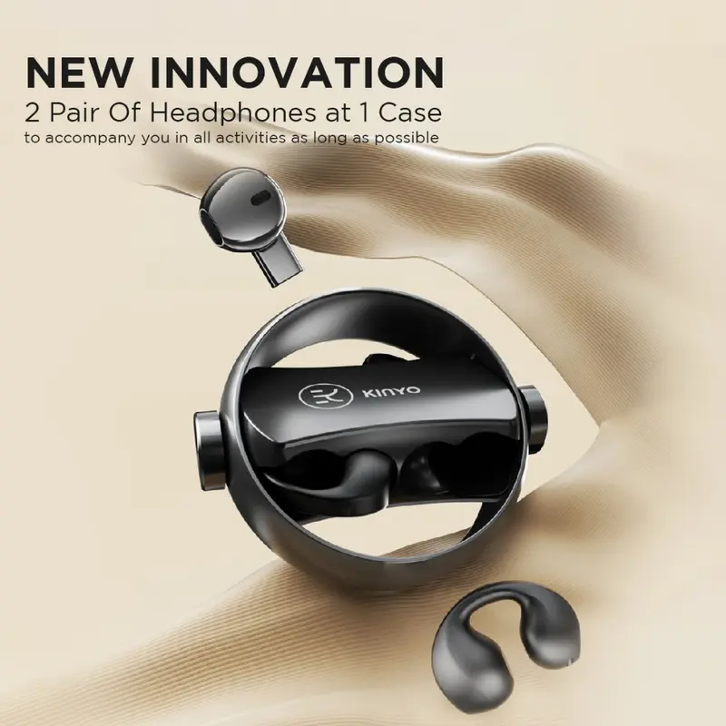 KINGLUCKY 2 in 1 TWS Bluetooth Wireless A20 with Touch Control Waterproof Long Batery Life 6hours | TWS Anti Noise Beli 1 Dapat 2 TWS 3