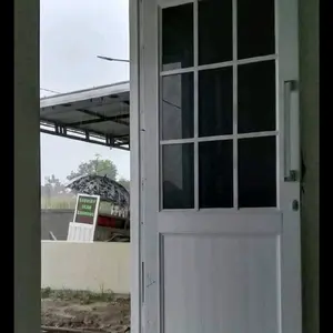 pintu aluminium 3in spanrel setengah kaca +ornamen ukuran 200x90cm