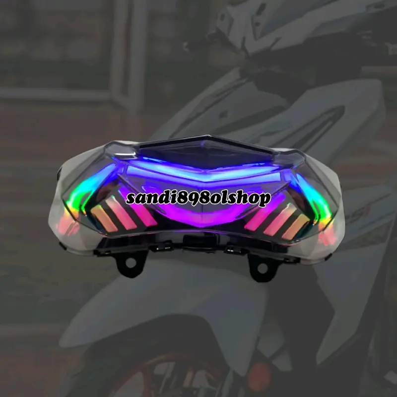LAMPU STOP VARIO OLD 2015-2017 MODE RGB RUNNING MULTICOLOUR VARIO WD177 2