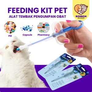 Feeding Kit Alat Pelontar Pil Tablet Anjing Kucing Alat Bantu Minum Obat Hewan