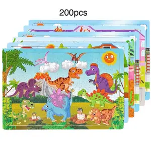 PUZZLE KAYU PAPAN 200PCS / JIGSAW KAYU / MAINAN EDUKASI ANAK / WOODEN TOYS