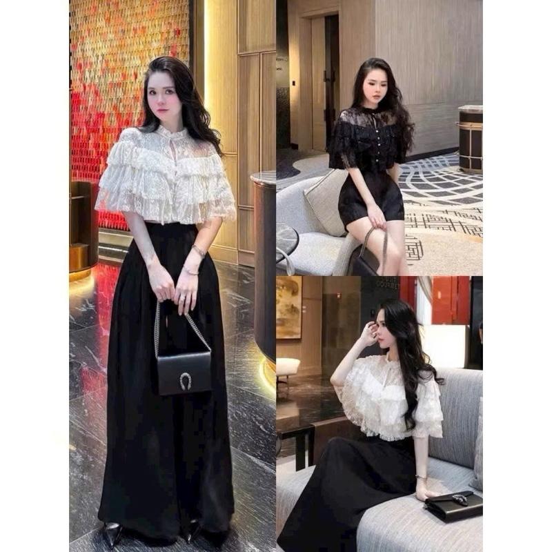 Mèo Mỡ Bigsize — Áo kiểu ren tua rua công chúa sang chảnh bigsize 60-90kg