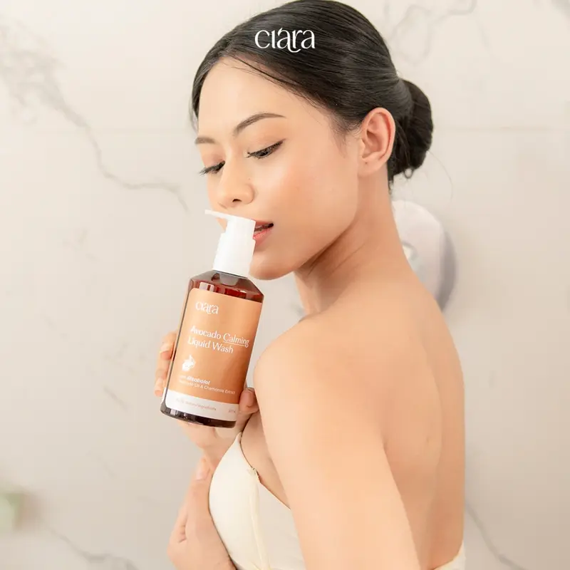 Ciara Avocado Calming Liquid Wash X Chamomile Calming Cream Melembutkan Kulit dan Kulit Gatal 8