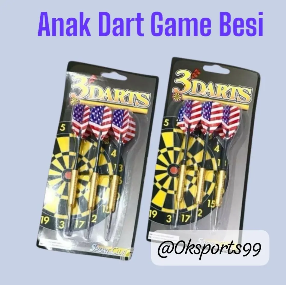 Anak Dart Besi Isi 3 - Jarum Dart Game Bahan Besi untuk Permainan Anda