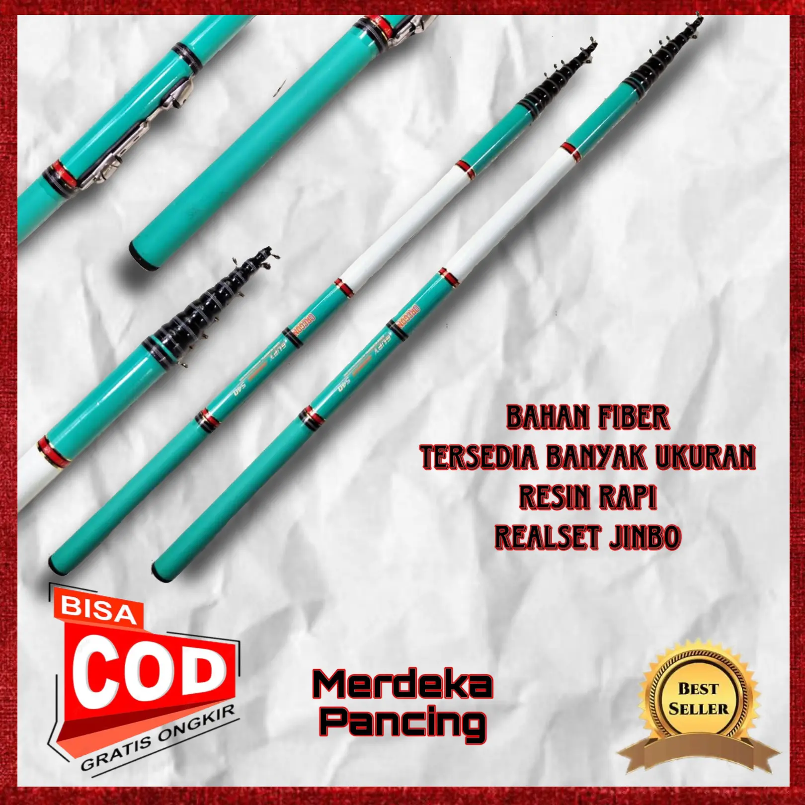 JORAN PANCING TEGEK OREGON GUPY SET KOLONG 180 210 240 270 300 360 450 540 CM Joran