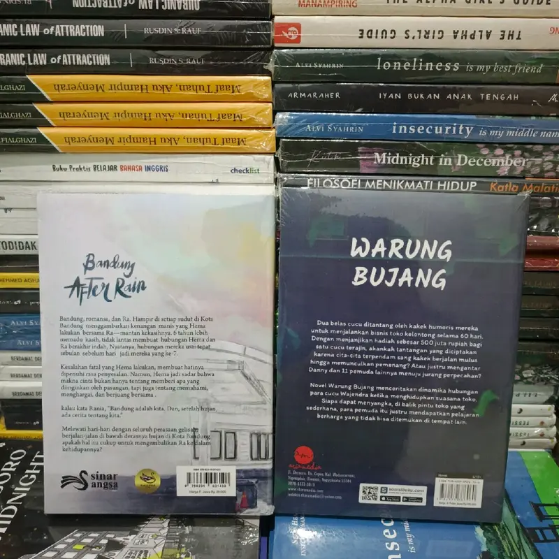 Paket Novel Bandung After Rain + Warung Bujang Bookpaper Kuning 2