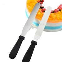 Gambar Spatula Kue / Polesan Kue Stainless Steel Gagang Hitam - Cake Kitchenware - 6" (27cm) dari Geboyshopp_NEW Kota Administrasi Jakarta Barat 2 Tokopedia