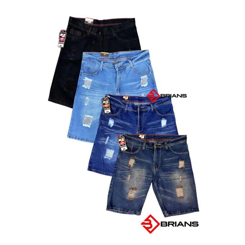 Celana Sobek Pendek Pria 27-38 / Celana Pendek Pria / Celana Sobek / Celana Jeans Pria / Celana Ripped Panjang 50 cm Tebal Nyaman 7