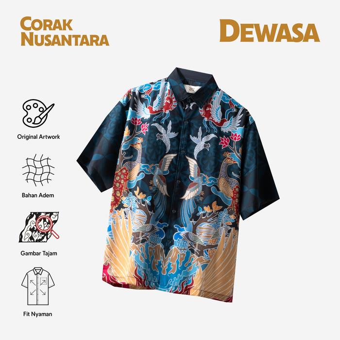 Gambar Batik Print Telusur Kultur - Corak Nusantara - Sayap Hitam dari Telusur Kultur Kota Administrasi Jakarta Timur Tokopedia