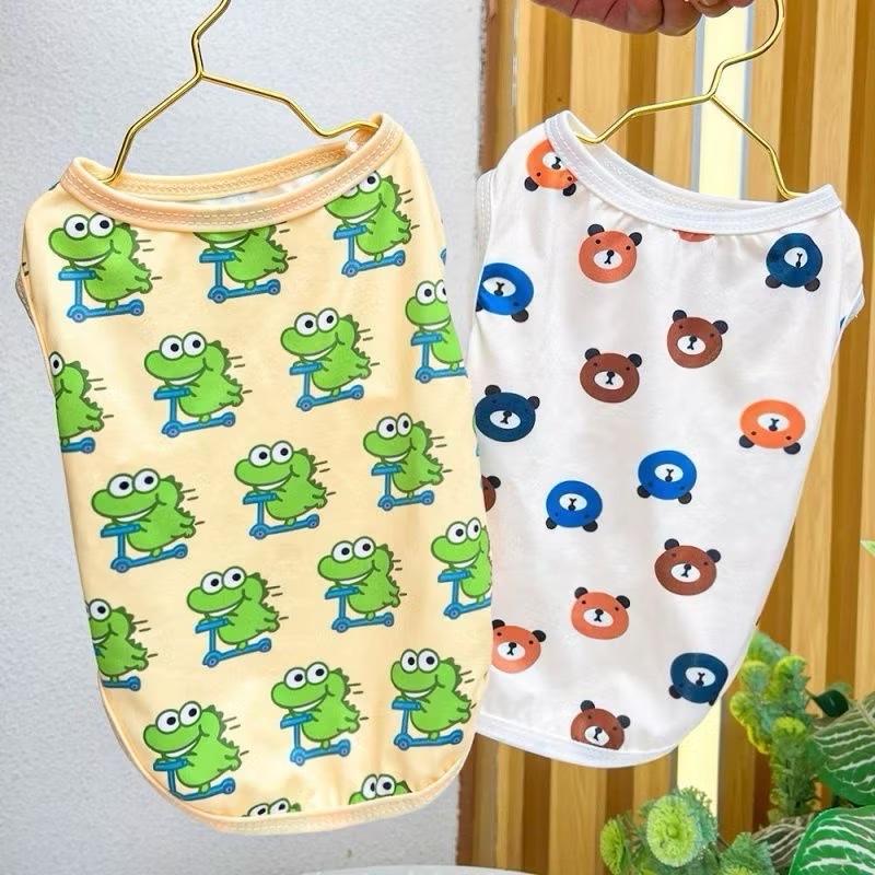 Áo ba lỗ chó mèo XUÂN HÈ 500g-35kg thun mát dễ chịu mặc cho chó mèo mùa nào cũng hợp