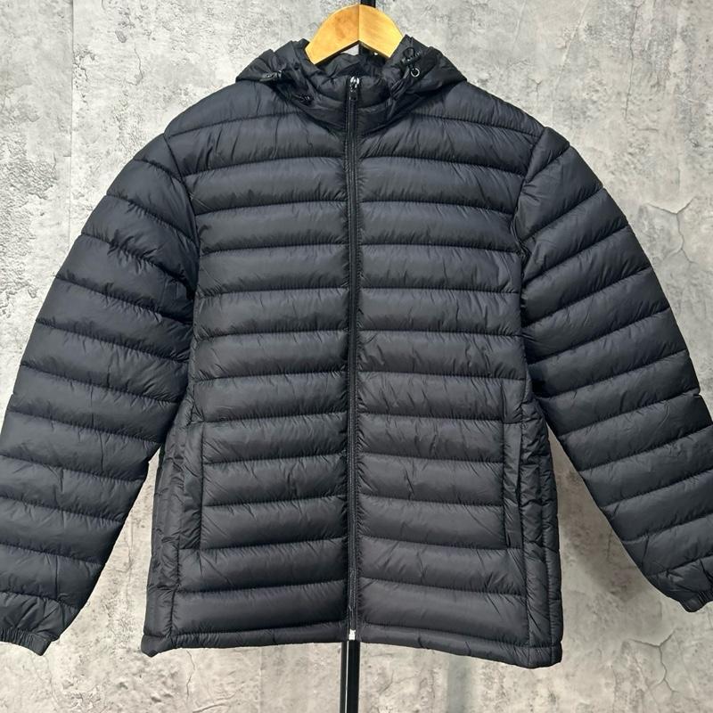  Áo phao nam trần bông siêu nhẹ có túi trong hai túi ngoài có khoá kéo  mũ có thể tháo rời chống gió chống nước mặc nhẹ ấm gọn dáng 