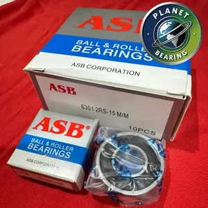 Bearing/Laher 6301 2RS-15mm ASB ORIGINAL (isi 10pcs)