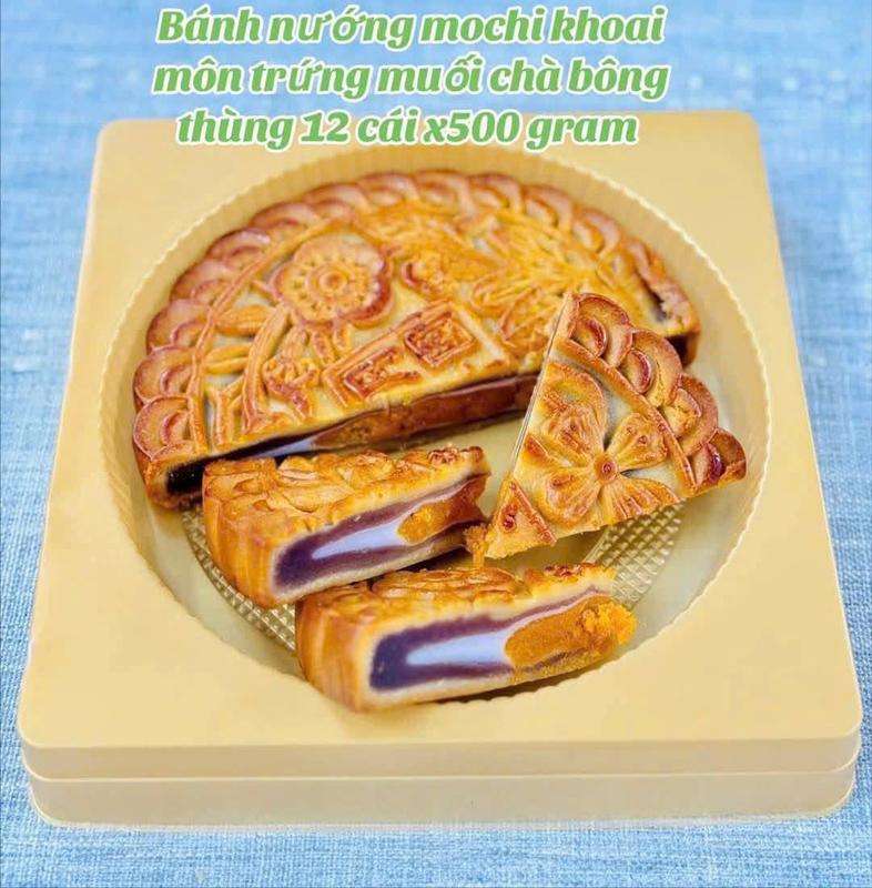 Combo 2  Cái Bánh Nướng Mochi Trứng Muối Chà Bông Huệ Huệ Tân Cương