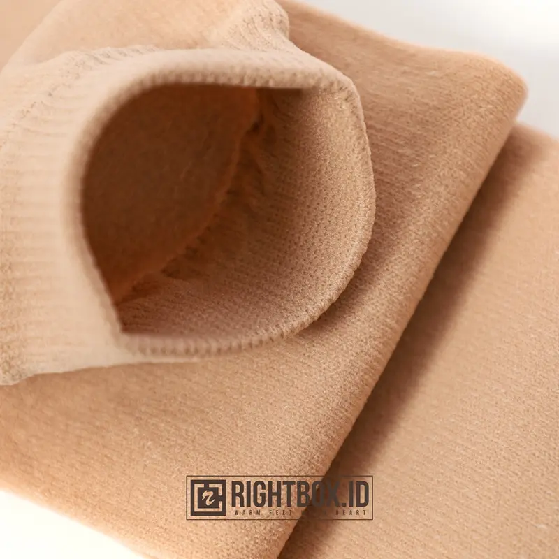 Rightbox  Kaos Kaki Muslimah Jempol Polos Telapak Hitam  Panjang dan Pendek Bahan Cotton Nylon [Bekasi] 2