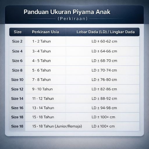 Setelan Piyama anak Baju Tidur Kancing Perempuan/Laki-laki 10-16+ Tahun Motif Terbaru - Salma Collection