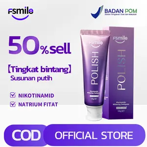 BPOM-FSMILE  Pasta Gigi Pemutih Pasta Gigi Niacinamide, Memutihkan Gigi, Menyegarkan Nafas, Melindungi Rongga Mulut, Mengurangkan Noda Gigi