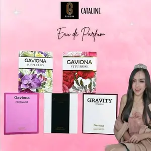 (55 ML GAVIONA) PAKET GAVIONA ZARNEW 5 BOX PURPLE LILY,VITU ROSE,DARK EMERALD,GRAVITY, FREE 2 GAVIONA PREMIUM