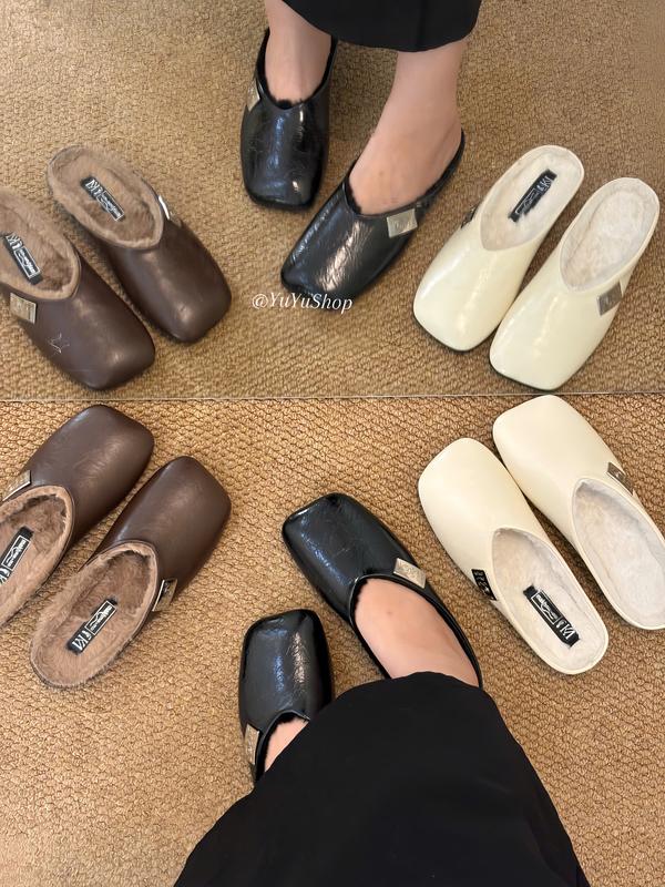 5593- CHUẨN SZ Sục nữ đế bệt lót lông đi êm chân thiết kế cho mùa đông không lạnh