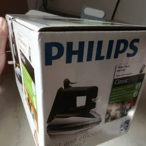 Philips Setrika Kering Classic HD1172/99 - Hitam Tapak Anti Lengket, seterika, seterika philips, gosokan baju, strika, gosokan baju philips, setrika pakaian, setrika terbaik