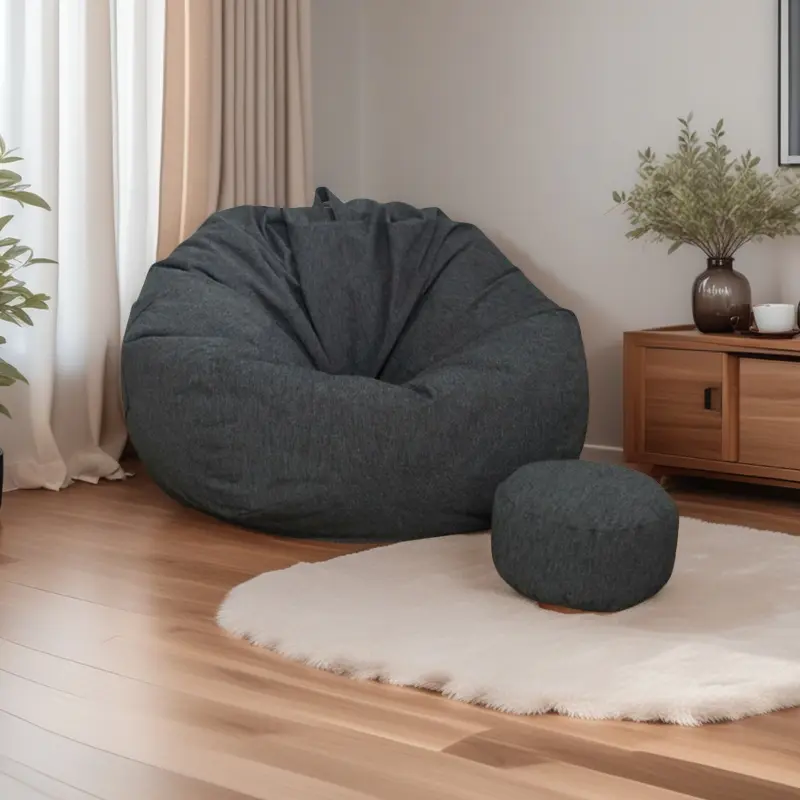 Sofa Bed Minimalis Nordic: Warna Netral + Aksen Merah, Material Ramah Lingkungan | Garansi 1 Tahun Furniture Cafe 0