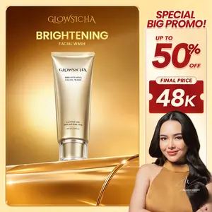 [BPOM] Glowsicha - Brightening Facial Wash - Facial Cleanser Sabun Cuci Muka Pembersih Wajah Mencerahkan Melembabkan Wajah AHA & Kojic Acid