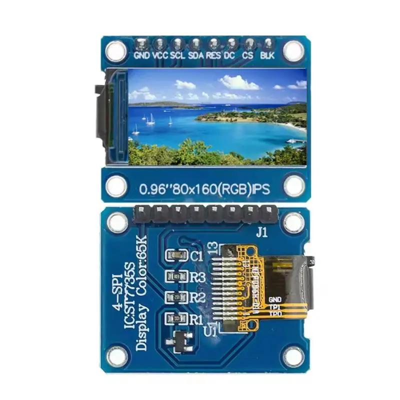 0,96 Inch ips LCD mô-đun hiển thị tft 160x80 HD 65 giao diện k spi st7735s 3 a.…