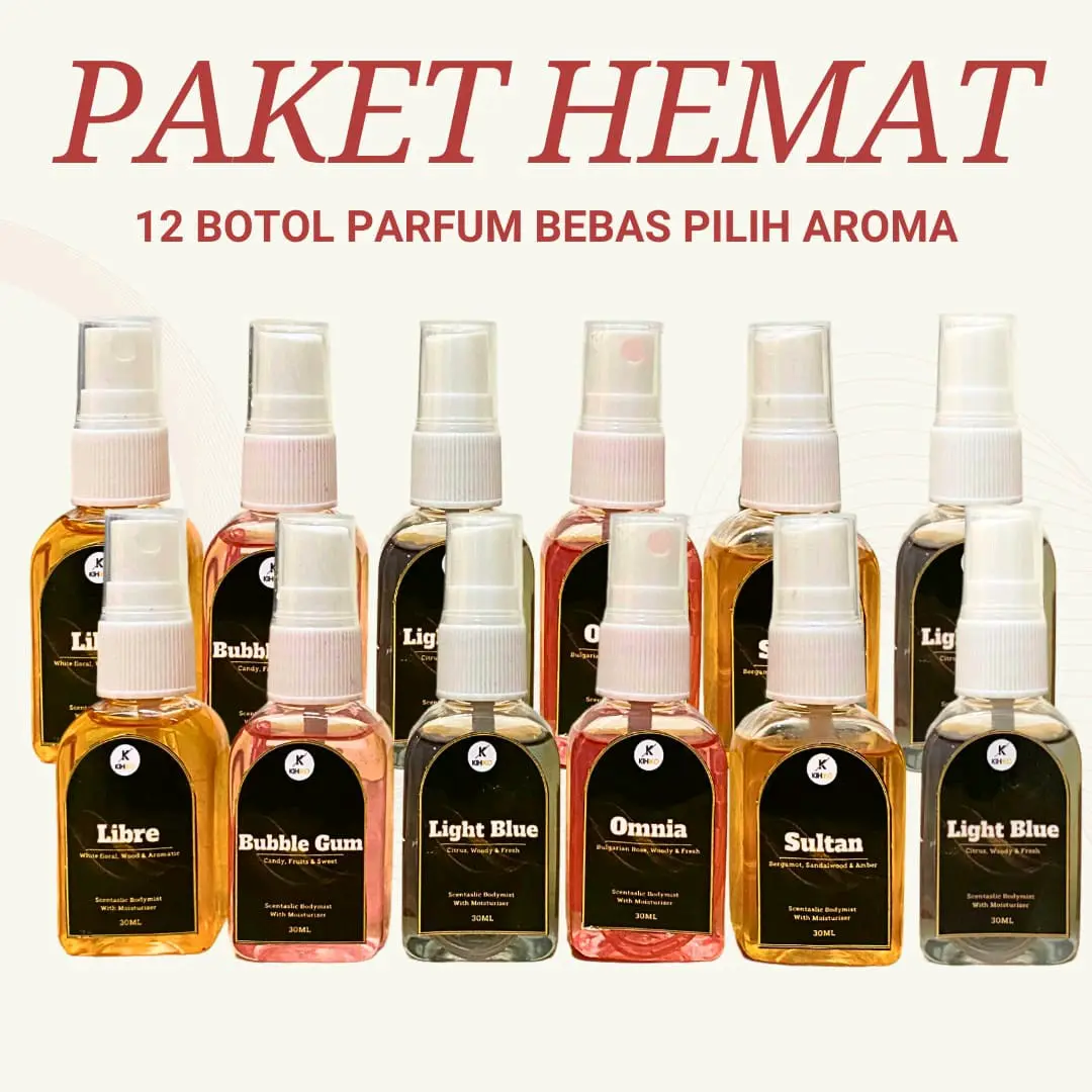 [COD] Promo Hemat 12 Botol Parfum Pria Wanita