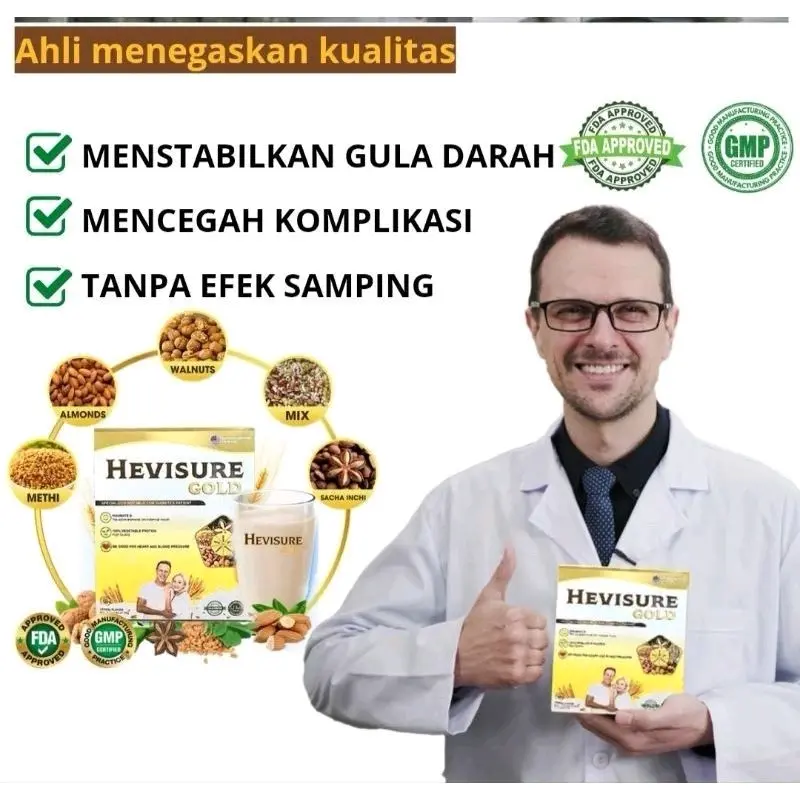 Hevisure Asli Original Gold Susu Terbaik Untuk Kesehatan Tubuh 1