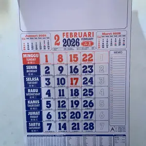kalender kerja murah tahun 2026 masehi ukuran medium