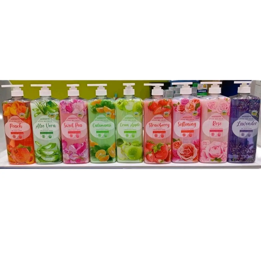 Sabun Mandi Watsons 1000ml/1LITER - Pilihan Aroma Lengkap - Soap, Membersihkan
