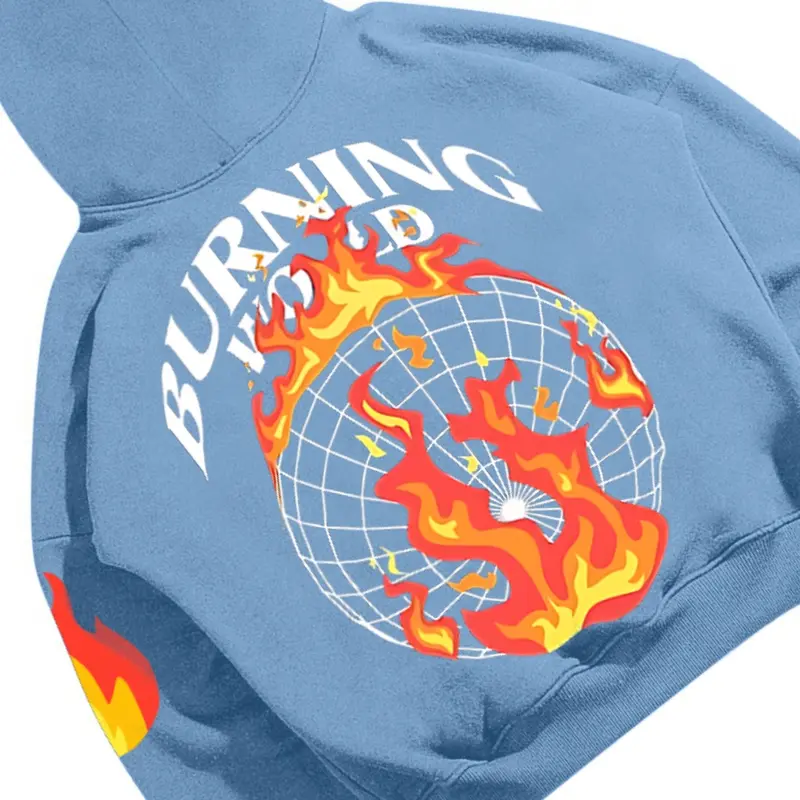 MIDDLEITS | HOODIE BOXY OVERSIZE | BURNING WORLD 1