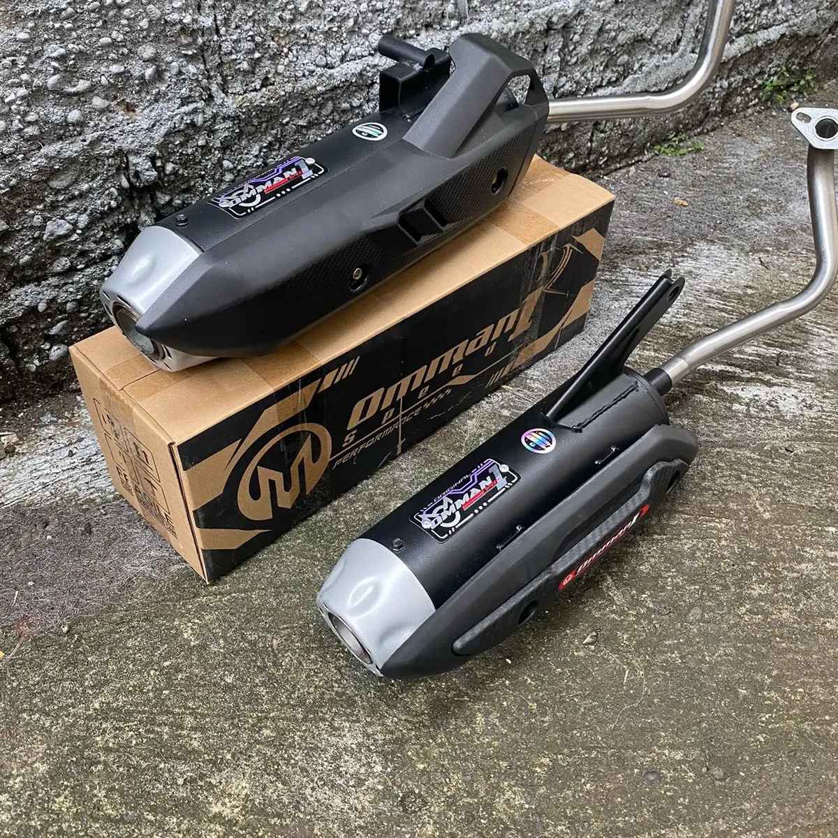 Knalpot Standar Racing Suara Ngebas Adem Beat Mio Vario Scoopy Nmax Aerox Pcx Aksesoris Motor Motorcycle Tameng knalpot copy cms