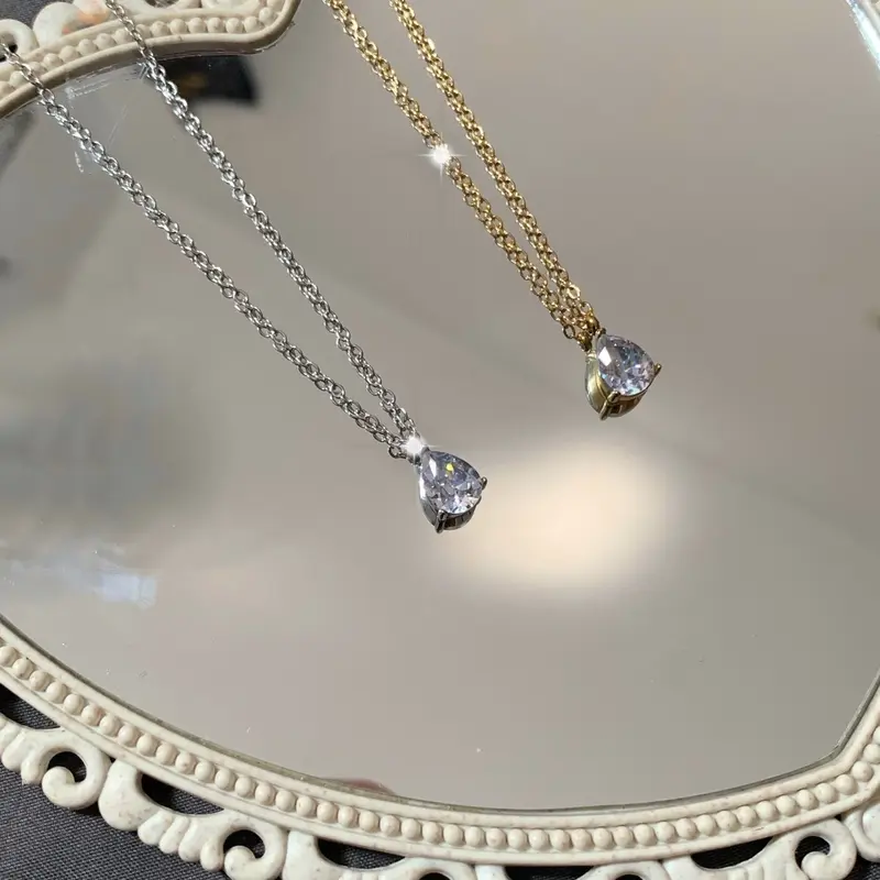Kalung tetes mana titanium anti karat dan luntur 1