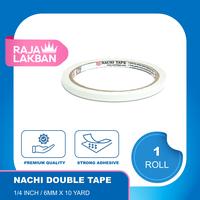 Gambar NACHI Double Tape Dua Sisi 0.5 Inch 12mm, 1 inch 24mm, 2 inch 48mm 10 Yard - Roll - 1/4 Inch dari Raja Lakban Jakarta Kota Administrasi Jakarta Barat 2 Tokopedia
