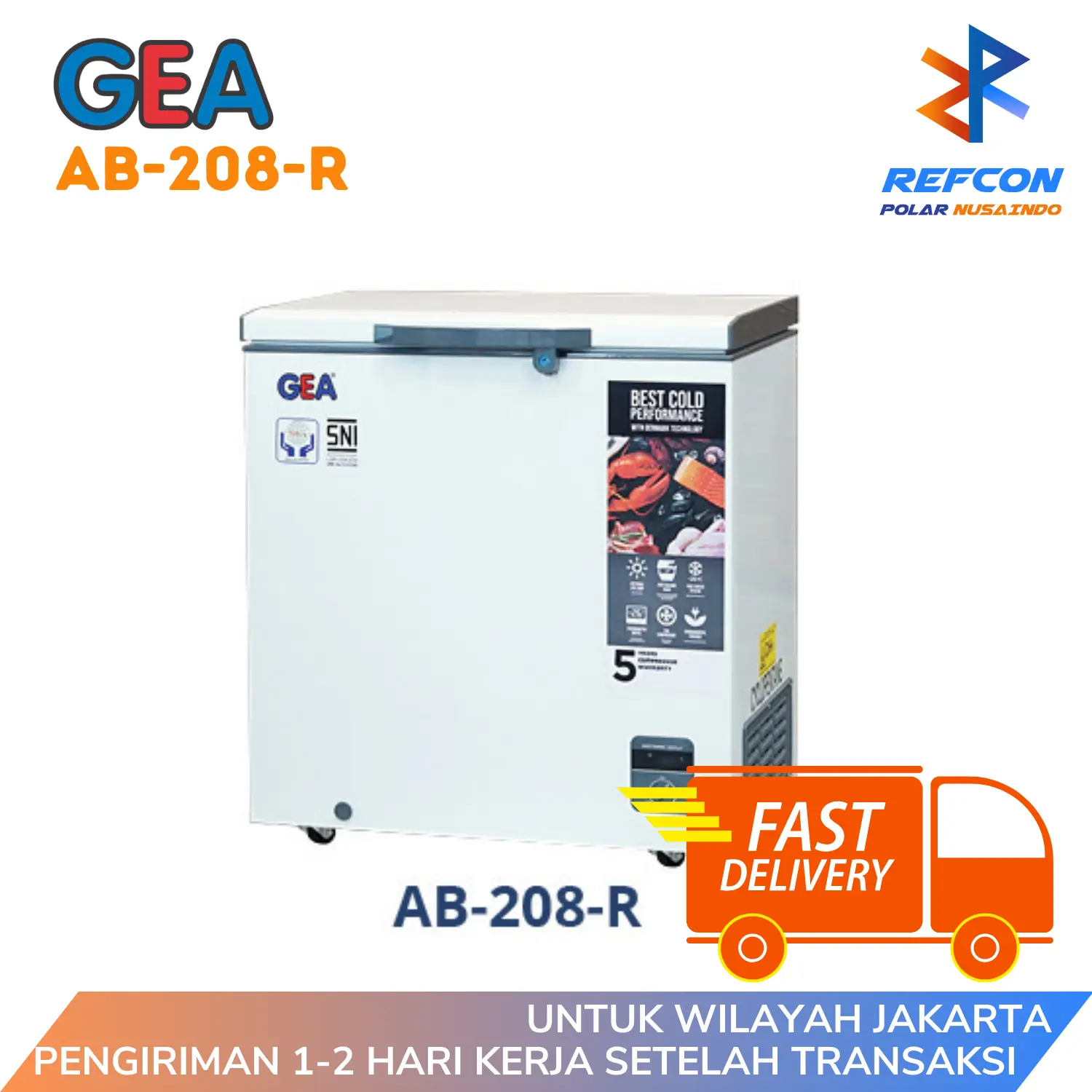 Chest Freezer GEA AB 208 R / AB 208R 210 Liter Freezer Box