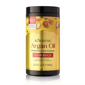 1000ML Botox Keratin Hair Treatment MaskOrganic Repair Conditioner +1000g  Argan Oil Conditioner  Deep Repair Damage Frizzy Hair Soft Smooth Straightening Haircare