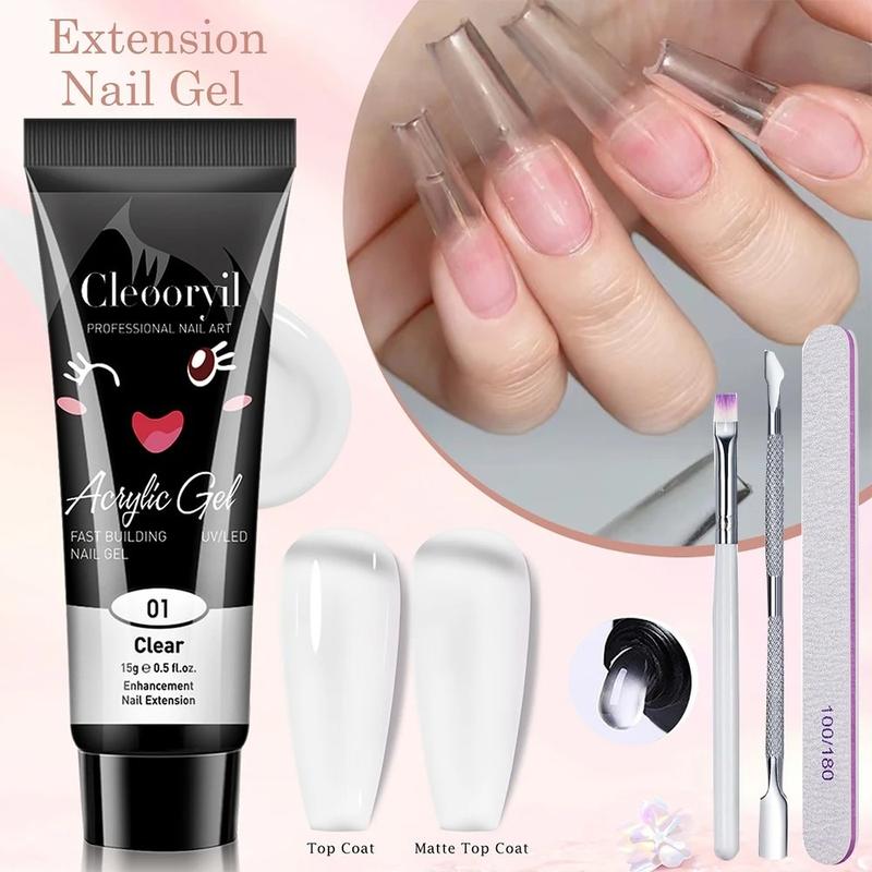 Product Introduction of Bộ Gel Làm Móng Poly, Tự Làm Chuyên Nghiệp, Máy Đào Lớp Biểu Bì, Màu Sáng Bóng / Khỏa Thân, Nối Móng, Gel UV, Xây Dựng Móng, Bộ Dụng Cụ Làm Móng, Gel Mô Hình, Dành Cho Phụ Nữ, Thời Trang 21