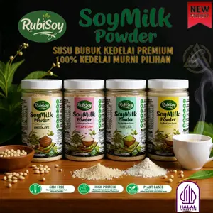 Rubrisoy Susu Bubuk Kedelai Murni Premium SoyMilk Powder Kemasan 400gr Organik dan Berkualitas Tinggi Drink