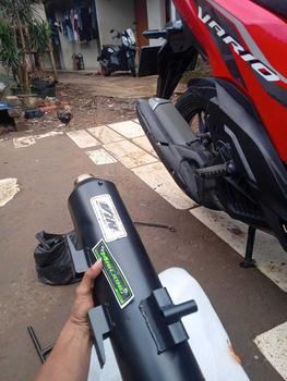 Product Review of Knalpot Copy Cms Moncong SHIJIRO original Vin Project fullsistem motor vario 125/150 beat scoopy mio nmax aerox pcx suara bass adem gerung Foto Kendaraan Motorcycle from A**l 0