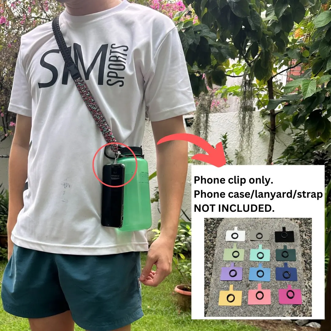 Phone clip for phone strap/lanyard/sling