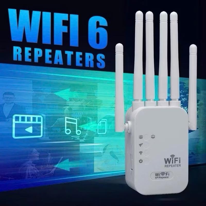  Kính Sóng Wifi 6 Râu Tốc Độ Cao 1800Mbps - Giải Pháp Mở Rộng Vùng Phủ Wifi Cho Nhà Tầng Khách Sạn Công Ty - Thiết Bị Siêu Kích Sóng Wifi 6 Râu 