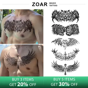 DOOSIN-Y45 Stiker Tato Temporary Semi Permanen 【tampilan payudara besar】Tahan lama Tattoo menempel dekorasi seni untuk pria dan wanita