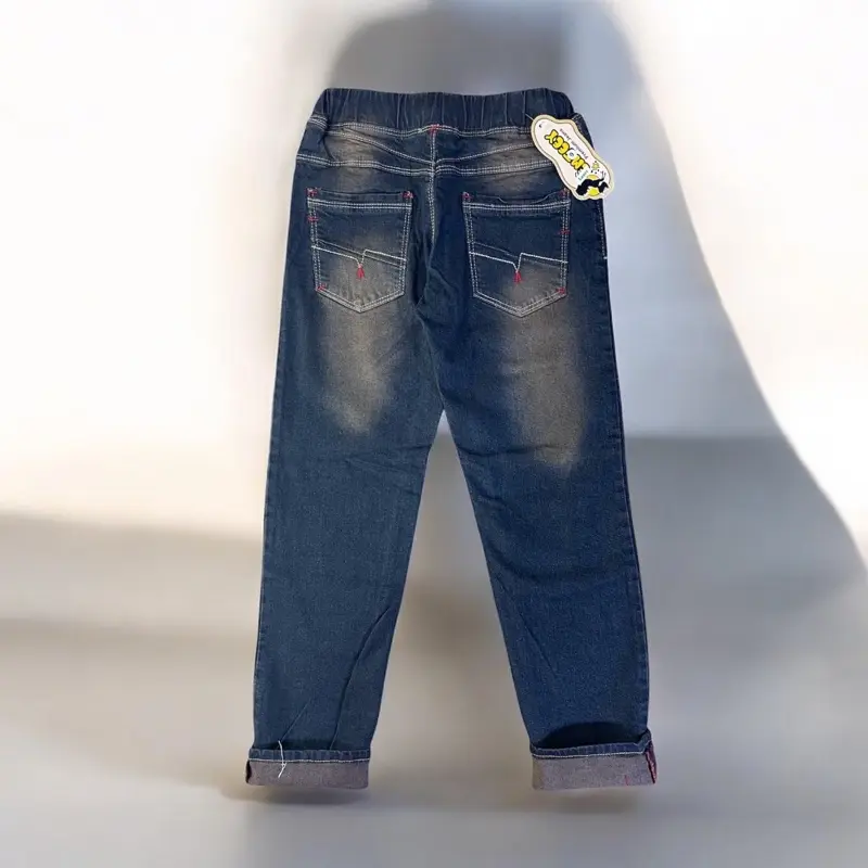 Emteey Celana Jeans Sobek Anak Soft Jeans Lembut Melar Size 1-14 Tahun Fashion Denim Bahan Nyaman Pinggang Karet Model Trendi - Bayi 6