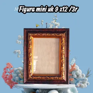 Figura Motif kayu plitur ukuran 9x12 cm