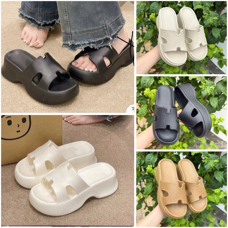 Dép quai ngang nữ chữ H đế 6cm siêu xinh - đế trống trơn trượt - thoáng khí .MS79
