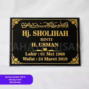 Cahaya Nisan - Batu Nisan 40x30 Granit Tanpa dudukan