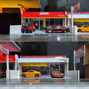 Diorama Hotwheels Minimarket Skala 1:64