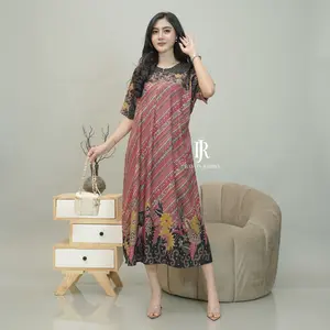Rayon Jumbo - Daster Chibi Alisa LD 120 Busui Bahan Rayon Batik Homedress rumahan simple imut elegan